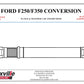 FORD F250 & F350 1480 UPGRADE ONE PIECE CONVERSION - KNOXVILLE DRIVELINE