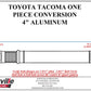 TOYOTA 2016&+ TACOMA 4X4 UPGRADE ONE PIECE CONVERSION - KNOXVILLE DRIVELINE